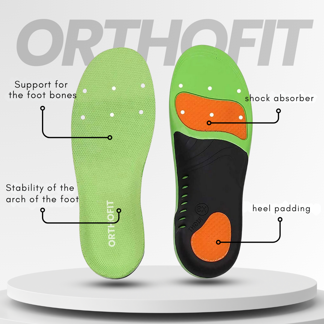Orthofit - ergonomic pain-relieving insoles for all shoes (2 pieces for both feet)