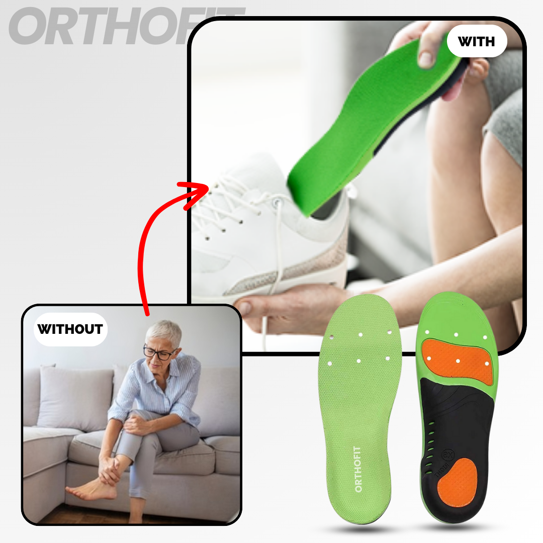 Orthofit - ergonomic pain-relieving insoles for all shoes (2 pieces for both feet)