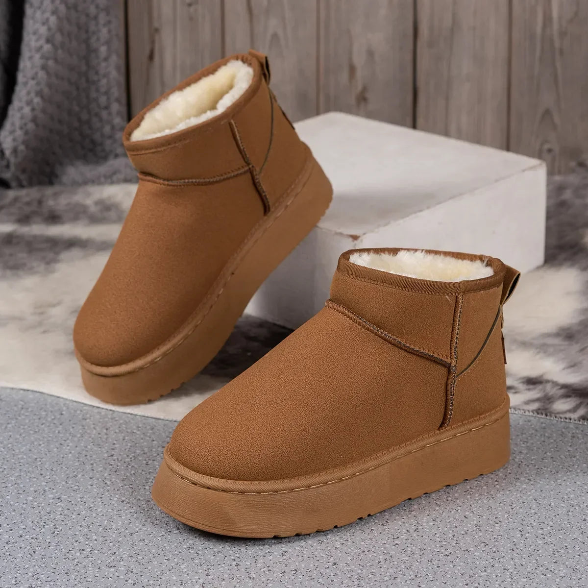 Furona | Soft Fur-Lined & Supportive Comfort Boots